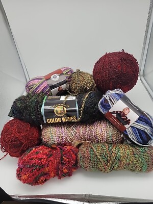 Bulk Lot of Multicolor Yarn Loops & Thread Charisma Lakeside Bouquet Colorwaves