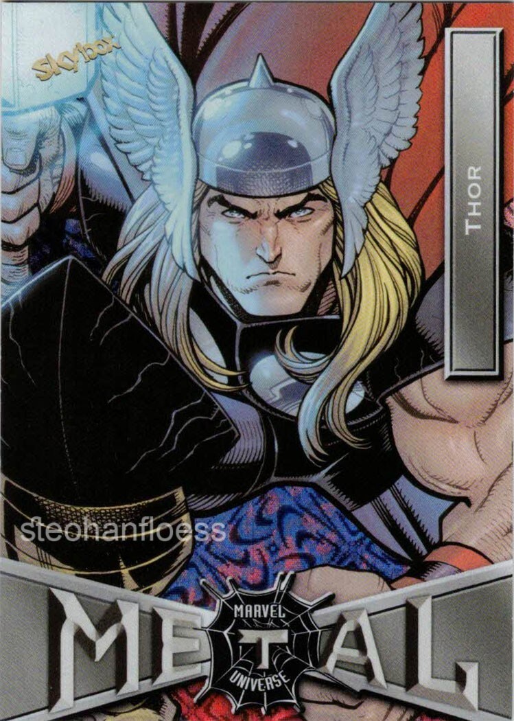 2022 Skybox Marvel Metal Universe Spider-Man Grandiose Parallel #89 Thor