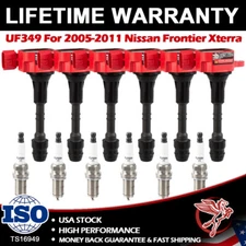 6Pack Ignition Bobinas & Spark Plug For 05-11 Nissan Frontier Xterra UF349 C1406