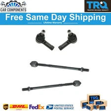 TRQ New Front Inner Outer Tie Rod Rack End Steering Kit For 2004-2012 Mitsubishi