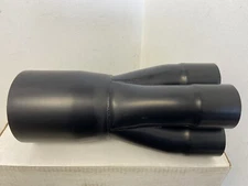 DYNATECH HEADER MERGE COLLECTOR Slip On 2 1/4” X 4 1/2" -  12"  Black  NEW