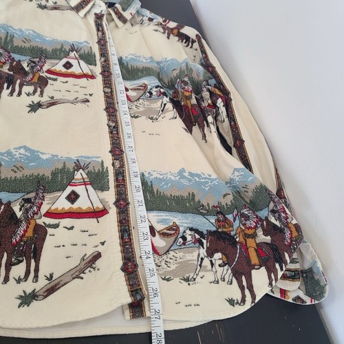 Vintage Woolrich Women's Flannel Shirt Western Native American Long Sleeve - Picture 9 of 9