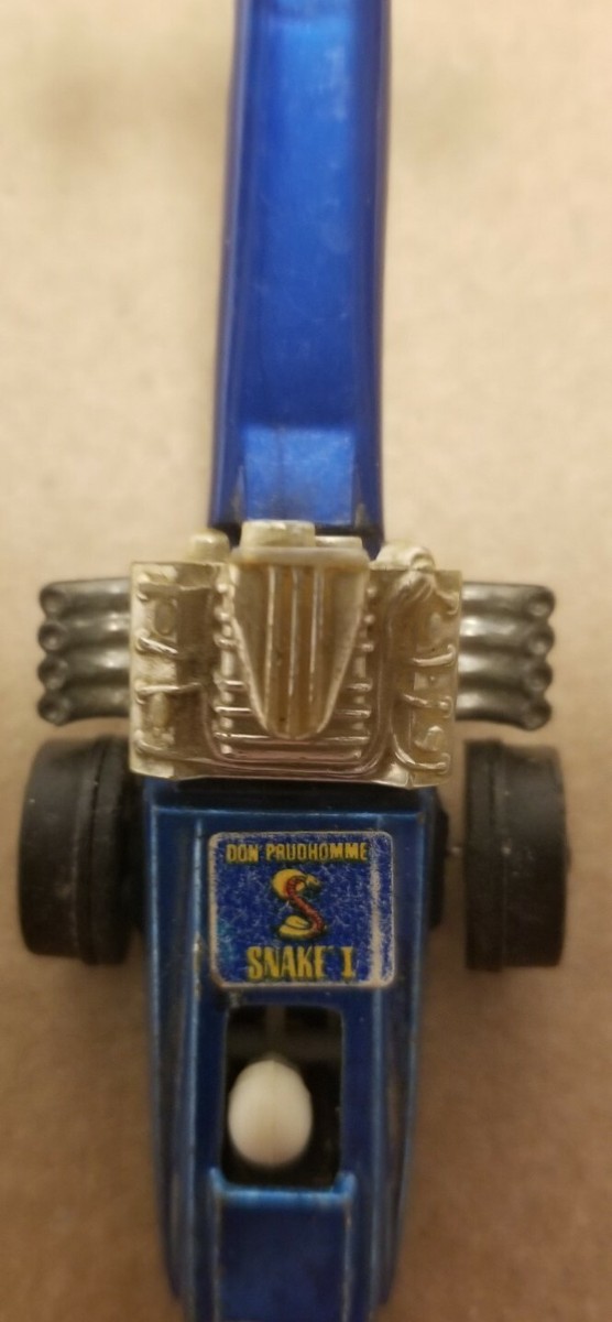 Vintage 1970 Hot Wheels Blue Fuel Dragster Snake 1 - Made in