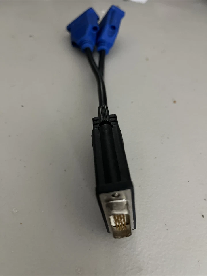 Cable adaptador VGA reutilizable cabezal negro ligero tienda electrodoméstico Foto 2 de 4