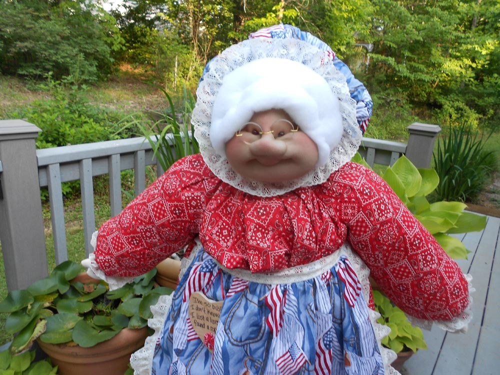 Vacuum Cover Soft Sculpture Red Kerchief Denim Patch Western Cowgirl eBay