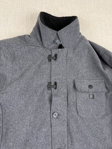 Roark Axeman Jacket Mens Large Gray Sherpa Full Zip High Pile Chore Work Hiking - Picture 9 of 16