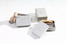 stary zestaw stempli FDGB stemplowany stempel i poduszka do stempli nieużywany