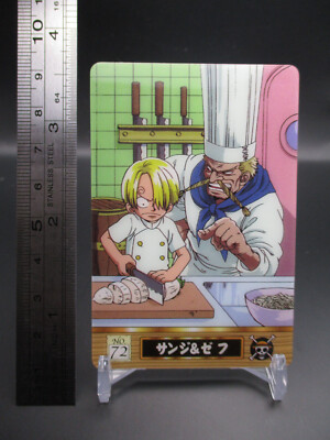 Sanji & Zeff King of Pirates Gummy Card No.72 One Piece BANDAI