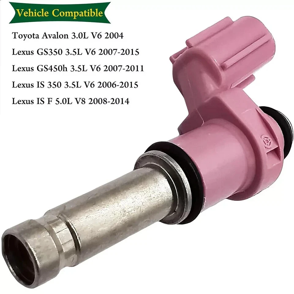 X6 NEW OEM DENSO Fuel Injectors 2007 2008 2009 2010 2011 Lexus GS450H 3.5L V6 - Image 4 of 4