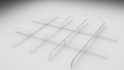 Ikea Pax Komplement Ausziehboden Trennsteg aus Plexiglas 75x58 cm