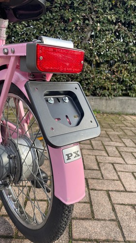 KENNZEICHENHALTER PIAGGIO CIAO OHNE LÖCHER HALTERUNG HALTERUNG 1. SERIE, SPECIAL, R, SC, PX - Bild 6 von 7