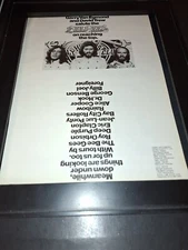 Bee Gees Egmond And Trew Rare Original Promo Poster Ad Framed!