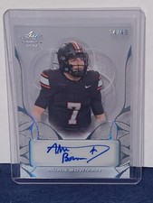 Alan Bowman 2024 Leaf Trinity Football Clear Auto 14/49 Oklahoma State