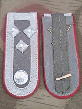 Paire d'épaulettes épaulettes RDA NVA artillerie sergent d'état-major uniforme