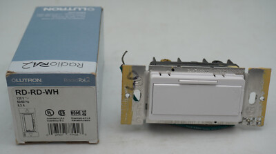 Lutron RD-RD-WH White Radio RA2 RA3 Dimmer LED Wireless