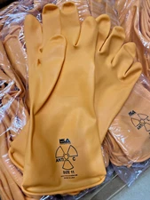 PPE - I.SA Anti-C Orange Protective Gloves 11-15", Case -100 Pairs