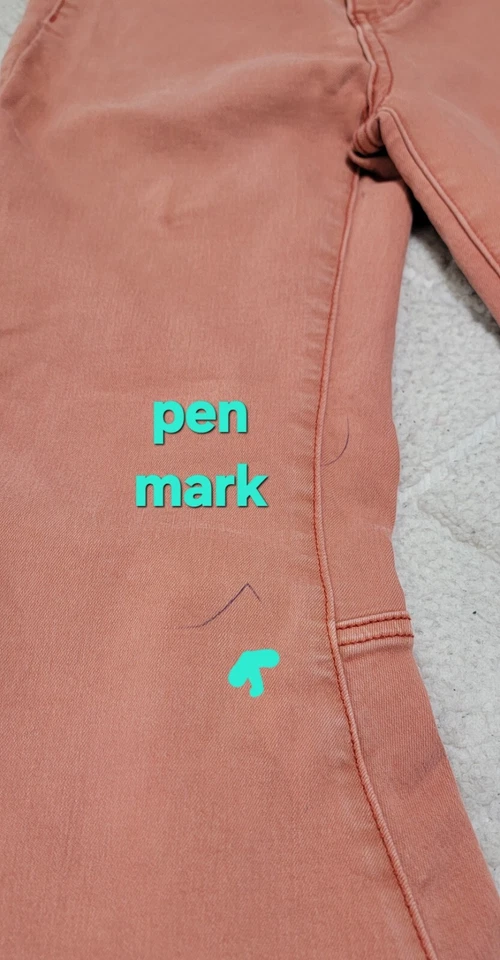 Free People Women's Pink Float On Flared Leg Denim Jeans Raw Hem Size W25 - Image 3 of 4