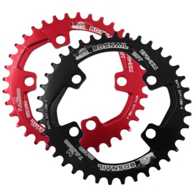 Alugear Narrow Wide MTB Kettenblatt - Oval - Für Shimano 96 BCD Asymmetrisch - 4-Arm