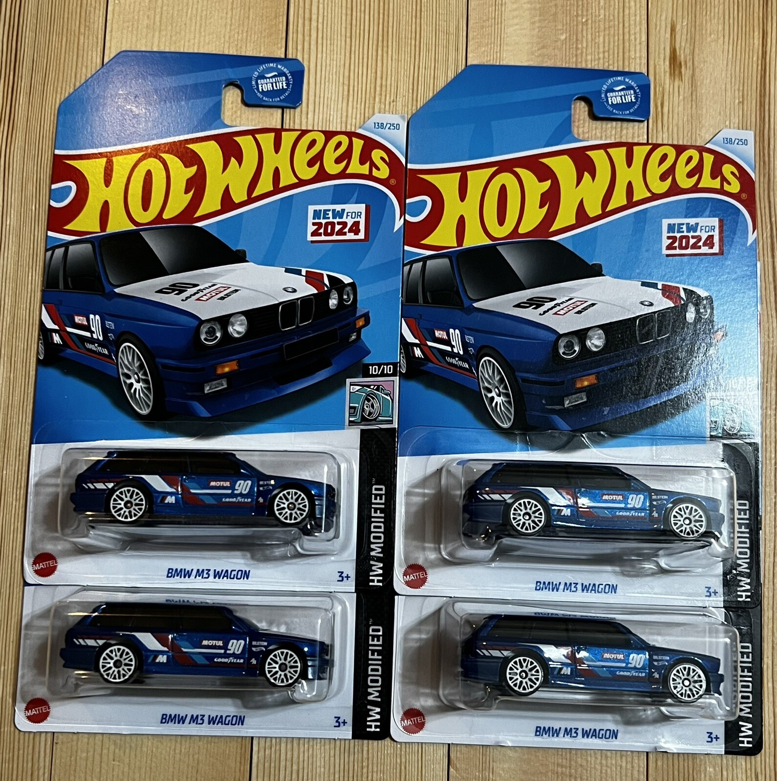 Hot Wheels 2024 Series Car -  Blue BMW M3 WAGON (Lot Of 4)