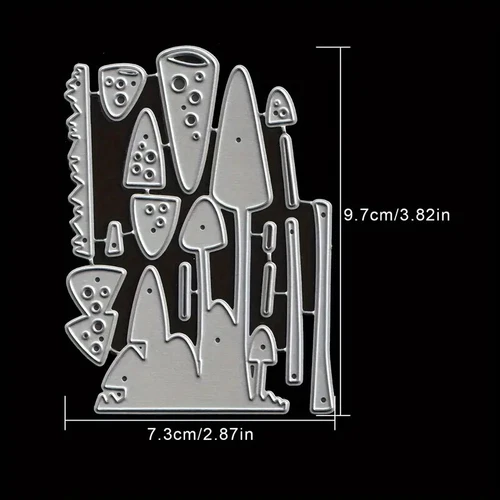 Layer Forest Grass Metal Cutting Dies Stencil Scrapbook Embossing Album Craft - Picture 6 of 6