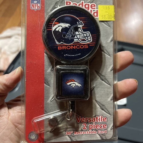 NFL Abzeichenhalter WinCraft Denver Broncos Vintage Neu 2 Stück um 2003