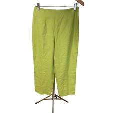 Briggs NWT Bright Green Made in USA Cropped Dress Pants Sz 6