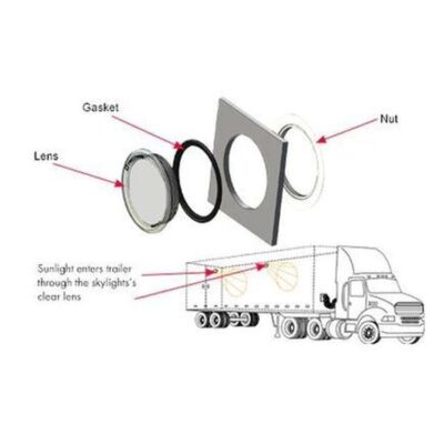 TECTRAN  4001-1 Series 4'' Skylight Assembly