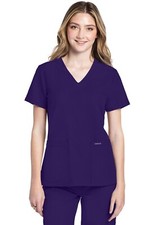 Cherokee WW Originals Scrubs Women's V-Neck Top CK953A GRPN Grape Free Ship