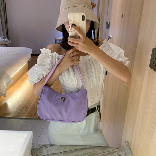 Mujeres Nylon Bolsos Bolso de Hombro Simple Mujer Calle Axila Bolso de Mano Cartera - Imagen 6 de 15