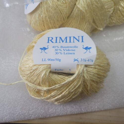 Natur wolle zum stricken Häkelgarn Knäuel pastellgelb Strickwolle 500gr. leinen - Bild 4 von 4