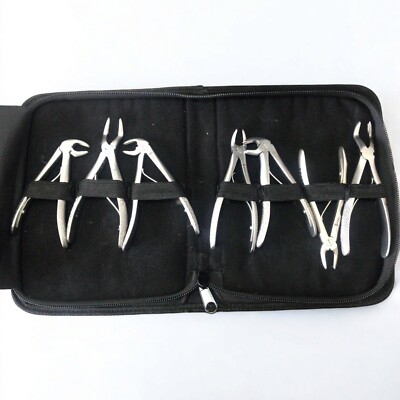 Set 7 Children Extracting Forceps Baby Dental ,Pediatric Pedo Roots Surgical