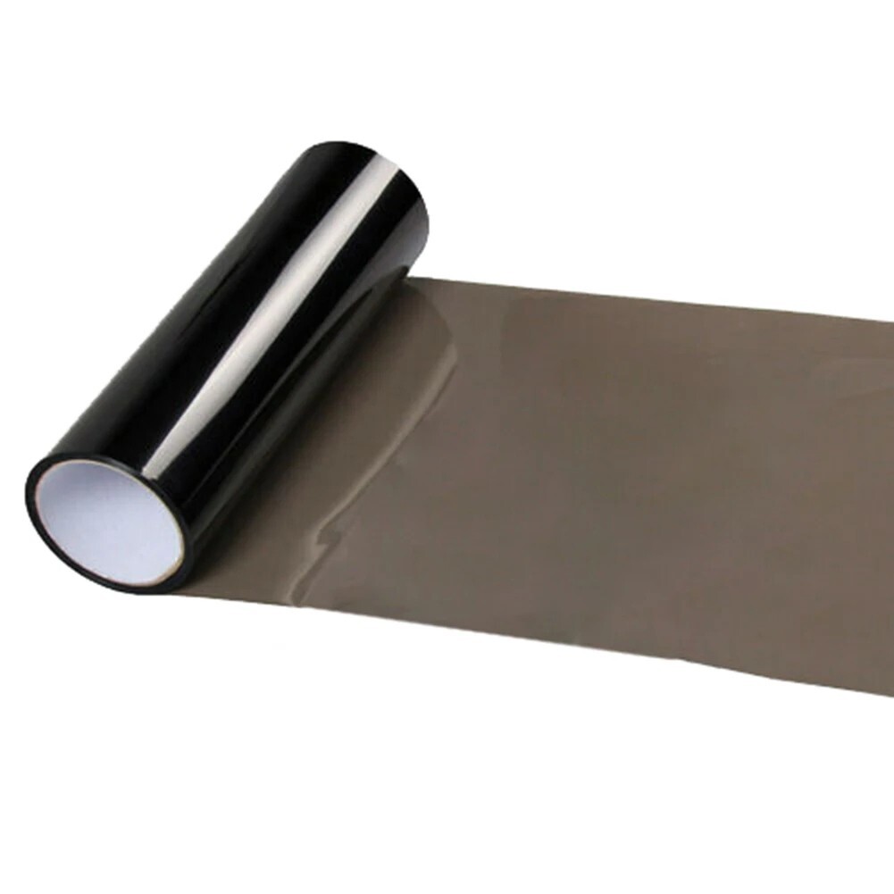 Light Black Film for Car Headlights 30x60cm Glossy Finish Heat