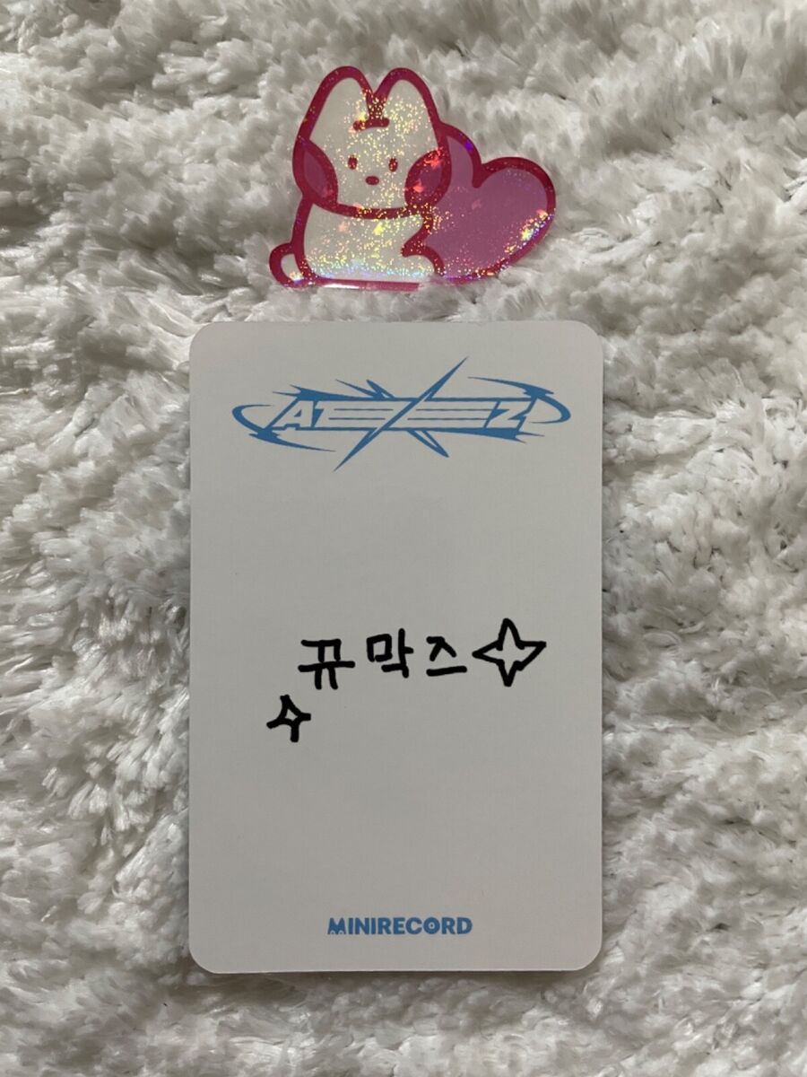 ATEEZ mini record LD THE WORLD EP.FIN:WILL LUCKY DRAW PHOTO ATEEZ mini record LD THE WORLD EP.FIN:WILL LUCKY DRAW PHOTO