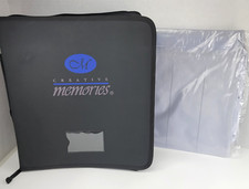 Creative Memories Accessory Binder 3 Sticker Protectors Zip Around Scrapbooking