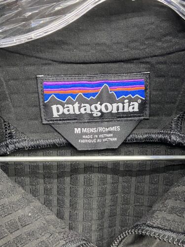 Patagonia Jacket Mens Medium Black R1 Techface Full Zip Lightweight Outdoors - Picture 5 of 12
