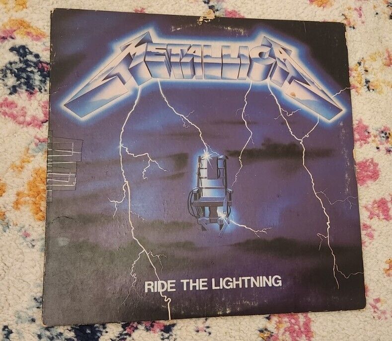 Metallica Ride The Lightning LP Vinyl 1st Press Original Elektra 60396-1 Metal
