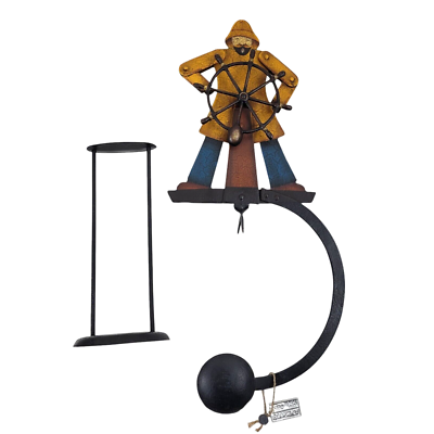 Vintage Authentic Models Balance Toys Helmsman Sailor Rustic Decor