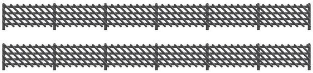 Ratio 427 OO Gauge LMS Station Fencing (Black)