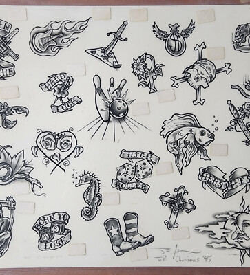 良質 TATTOO FLASH タトゥーフラッシュ 3 画材 - 画材