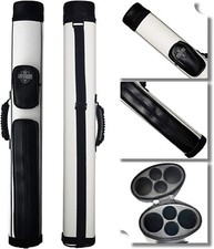 By Sports 2X2 Hard Cue Case Oval Pool Cue Billiard Stick Carrying Case