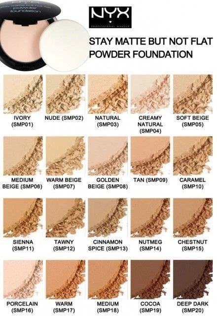 NYX Stay Matte But Not Flat Powder Foundation SMP 18 Medium and SMP 11 Sienna - Image 3 of 4