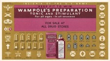 Insignia US Army Wampole's Preparation Tonic Small Advertising Blotter