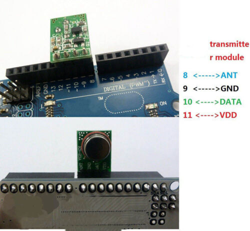 RF OOK Remoti Moduli Ricetrasmettitore RX TX ASK Moduli AM 433 MHZ - Foto 2 di 2