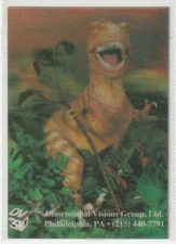 1988 3-D DINOSAUR PICTURE ADVERTISEMENT BY DIMENSIONAL VISIONS GROUP SMALL SIZE
