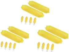  18 Piece Set Corn on the Cob Dishes Server Set 6 Trays With 12 Skewers Holder