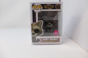 Funko Pop! Vinyl: Marvel - Baby Rocket (Flocked) - Funko (Exclusive) #1214