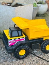 Large TONKA Yellow Dump Tipper Truck Large 16" Vintage Good Stickers & Wheels