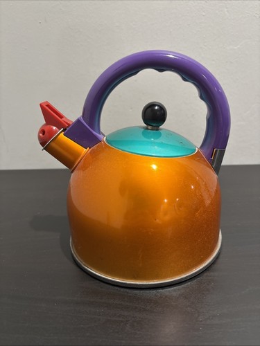Rare Vintage 1980s Memphis Milano Style Japanese Cook Vessel Tea Kettle - Bild 3 von 14