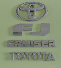 2007-2014 Toyota Fj Cruiser Tailgate Emblem Set Logo Letter Badge Oem