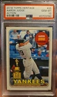 Topps Heritage Aaron Judge #25 Action Variation PSA 10 Yankees 2018 Read